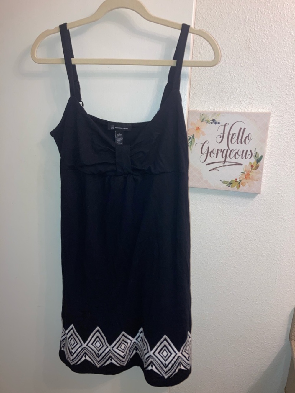 INC International Concepts Black Mini Dress